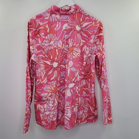 Lane Bryant Pink Floral Psychedelic Print Boho NEW - Picture 4 of 8